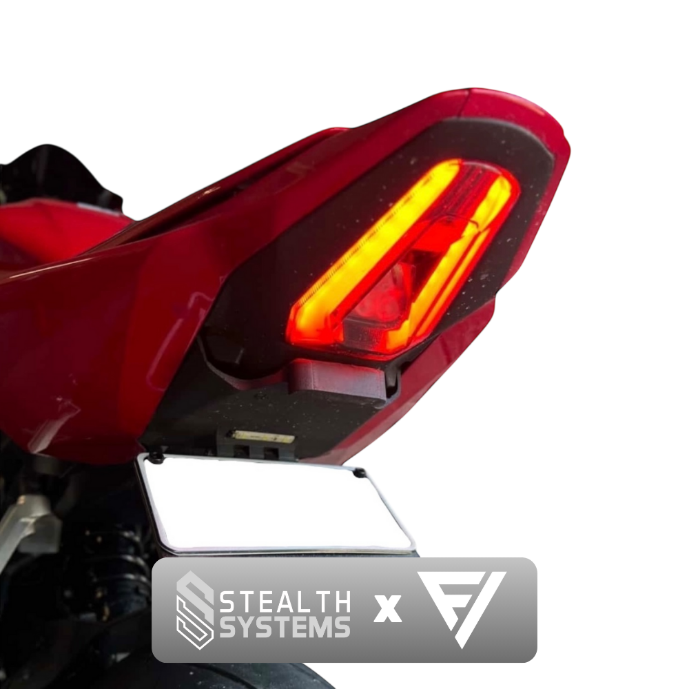 Stealth Systems Combo - 2024+ Honda CBR650R/CB650R Flip Plate and Integrated Tail Light